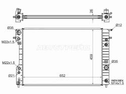 Радиатор Opel Omega 94-03