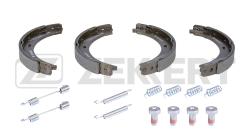 Колодки торм. бараб. задн. стоян. торм. с уст. компл. MB 190 (W201) 82- A-Class (W168 169W) 97-  bk-4440