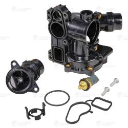 Корпус термостата для а/м VW Passat B6 (05-)/Skoda Octavia A5 (04-) 1.8T/2.0T (пластик) (LT 1827)