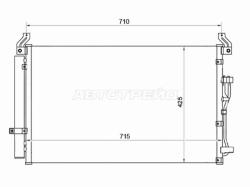 Радиатор кондиционера Hyundai ix55 06-13 / Veracruz 06-15