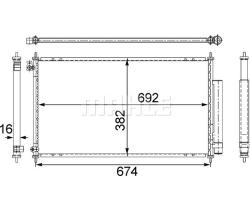 Конденсер кондиционера HONDA ACCORD ac467001s
