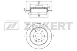 Диск торм. задн. Infinity QX56 03- bs-6246