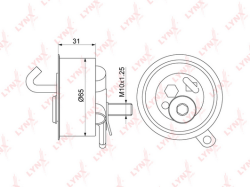 Натяжитель ремня ГРМ TOYOTA Nadia 2.0 98-03 / Vista 2.0 98-03 PB-1326