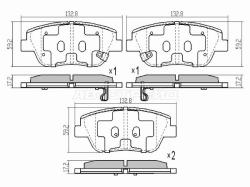 Колодки тормозные (Спереди) Hyundai Sonata 09-19 / Kia Optima 10-16 / Hyundai Grandeur 05-16