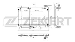 Радиатор охлаждения CHERY INDIS (S18D) 10- KIMO (A1) 07- QQ6 (S21) 06- (замена на MK-1324) mk-1291