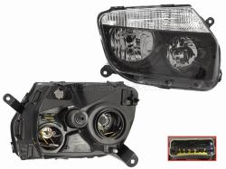 Фара Renault Duster 10-15 (Справа/ Чёрная)