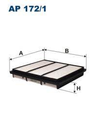 Фильтр воздушный MITSUBISHI PAJERO 3.0 V6 -95 AP 172/1