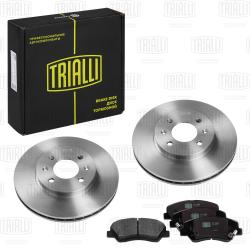 Комплект торм. дисков и колодок для а/м Hyundai Solaris (10-)/Kia Rio (10-) перед. (BK 084710)