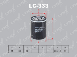 Фильтр масляный MITSUBISHI COLT 04-/LANCER 07-/SMART FORFOUR 1.1-1.5 LC-333