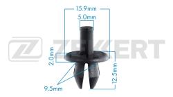 Клипса крепёжная BMW Ford General Motors Mercedes-Benz VAG (миним. кол-во заказа 10 шт) be-1956