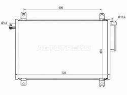 Радиатор кондиционера Chevrolet TrailBlazer 01-10 / GMC Envoy 02-08 / Saab 9-5 05-10 / 9-7X 05-09