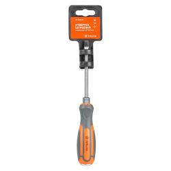 Отвертка шлицевая SL5х100мм, усиленная  магнитная (AT-IS5-01)