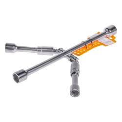 AIRLINE ATAB000 Ключ баллонный крестовой складной (17*19*21*23мм) пласт. подвес