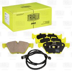 Колодки торм. для а/м BMW 5 (F10) (10-) диск. перед. (в компл. с датчиком) (керам.) (PF 4188CR) PRO