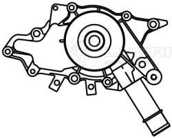 Насос водяной для а/м Mercedes-Benz Vito (96-) (W638) 2.1D [OM611.980] (LWP 1549)