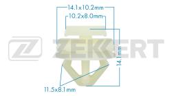 Клипса крепёжная Citroen Peugeot (миним. кол-во заказа 10 шт) be-3283