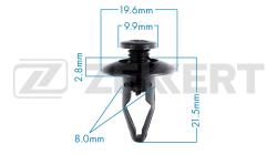 Клипса крепёжная Ford Hyundai Nissan (миним. кол-во заказа 10 шт) be-3156