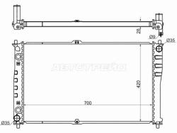 Радиатор Kia Carnival 02-06