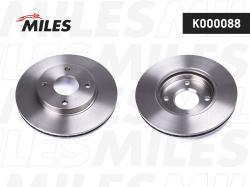 K000088 Диск тормозной FORD FOCUS 98>05/FUSION 1.4/1.6 01> передний вентилируемый