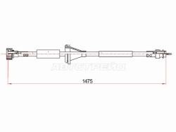 Трос спидометра MERCEDES-BENZ E-CLASS (W124) 85-93