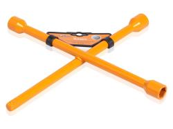 AIRLINE AK-B-04 Ключ баллонный крестовой (17*19*21*1/2) пласт. подвес