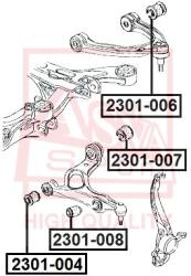 Рычаг передний верхний VOLKSWAGEN VOLKSWAGEN TOUAREG 2003- 2324-003