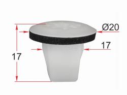 Клипса под винт MAZDA (1 шт.)