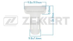 Клипса крепёжная Toyota (миним. кол-во заказа 10 шт) be-2517