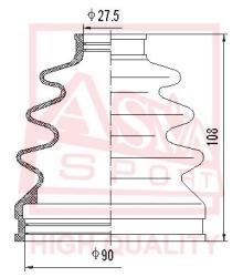 Шрус наружный 25x53x17 ISUZU ISUZU : BIG HORN TROOPER(NEW) isz-06