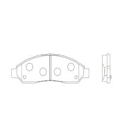 Колодки тормозные дисковые ISUZU D-Max 2002 - / D-Max 2006 - 2012 / Elf 2003 - / N-SERIE 2003 - / CH ckis-4