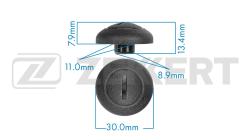 Клипса крепёжная Hyundai (миним. кол-во заказа 10 шт) be-3553