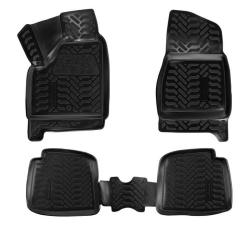 AIRLINE ACM-PS-13 Ковры для Лада 2131 НИВА (5 дв.) (LADA 4x4), 4 шт., выс. борт, 3D с подпятником, ТЭП, черн.