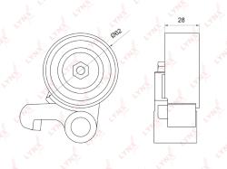 Ролик натяжной / грм LEXUS GS300 93-05 / IS300 01-05 TOYOTA MARK 2/CHASER/CRESTA(90 / 100) 3.0 92-0 pb-1073