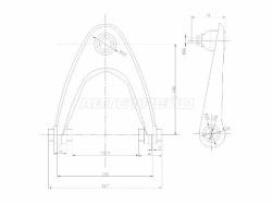 Рычаг верхний с шаровой HONDA BALLADE/CIVIC/FERIO/DOMANI/INTEGRA/ORTHIA/PARTNER 95-02 RH