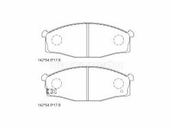 Колодки тормозные (Спереди) Isuzu ELF NPR\NQR 93-06 / Nissan Atlas F 92-07 / Atlas H 91-07 / Cabstar