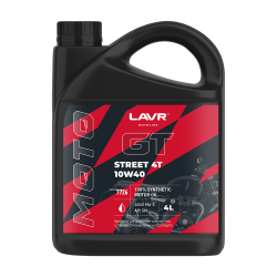 Масло моторное LAVR MOTO 4л GT STREET 4T LN7726