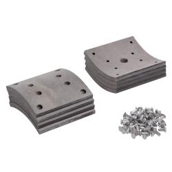 TRIALLI BLT 1201 Накладка тормозной колодки для автомобилей МАЗ 101/5440, ремонтный комплект 8 шт. R1 с заклепками 183х178