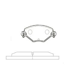 GK0899 Колодки тормозные CITROEN C5 1.6D/2.0D/1.8/2.0 01- передние