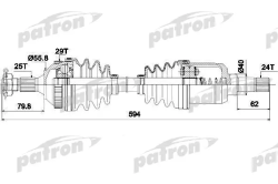 PDS0045 Полуось