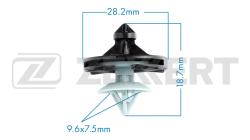 Клипса крепёжная VAG (миним. кол-во заказа 10 шт) be-1745