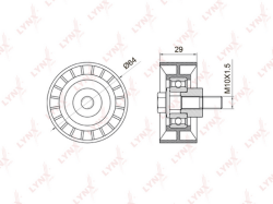 Ролик ремня ГРМ DAEWOO NEXIA/ESPERO 1.5 16V PB-1074