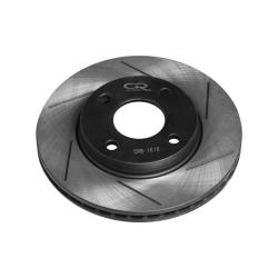 TRIALLI CRB 1019 Диск тормозной высокоуглеродистый с технической выточкой и окраской передний левый для автомобилей Ford Fiesta (01-) d=258 4*108 (серия Carville Racing)