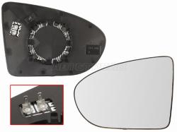 Полотно зеркала Nissan Qashqai 06-13 / Qashqai+2 08-14 (Слева/ Обогрев/ сферическое)