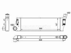 Интеркулер RENAULT MEGAN/SCENIC 03-09 1,5D/1,9D