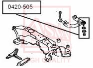 Опора шаровая верхнего рычага MITSUBISHI MITSUBISHI : GALANT E5# E7#MITSUBISHI ECLIPSE D32A/D38A 19 0420-505