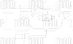 Колодки торм. для а/м Audi A4 (B9) (17-)/Q5 (17-) диск. перед. (в компл. с датчиком) (PF 2219)