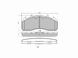 Колодки тормозные (Спереди) Volvo 960 90-94 / FE 06-13 / FH 92-12
