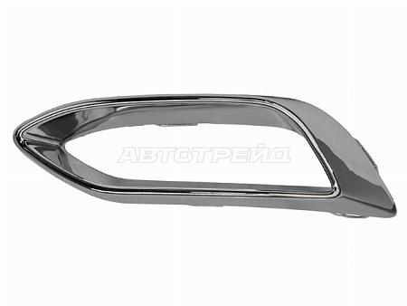 Накладка бампера Volkswagen Polo 20-22 (Сзади/ Справа/ Снизу)