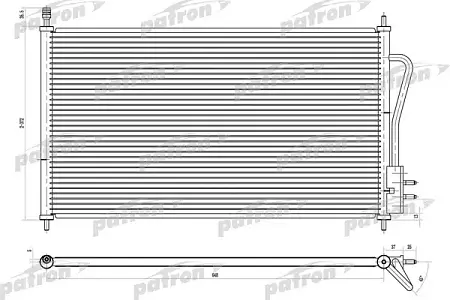 PRS1103 Радиатор кондиционера