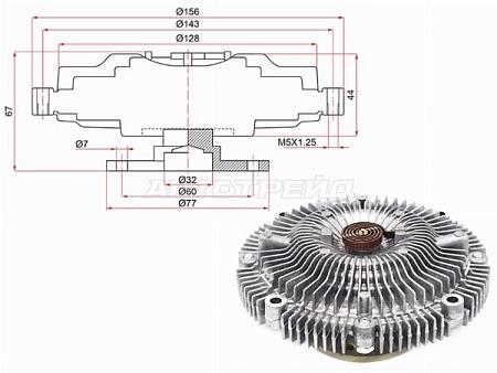 Вискомуфта VG30E NISSAN TERRANO 21